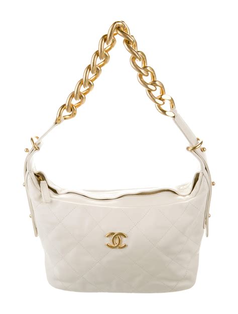 chanel hobo white|Chanel hobo bag vintage.